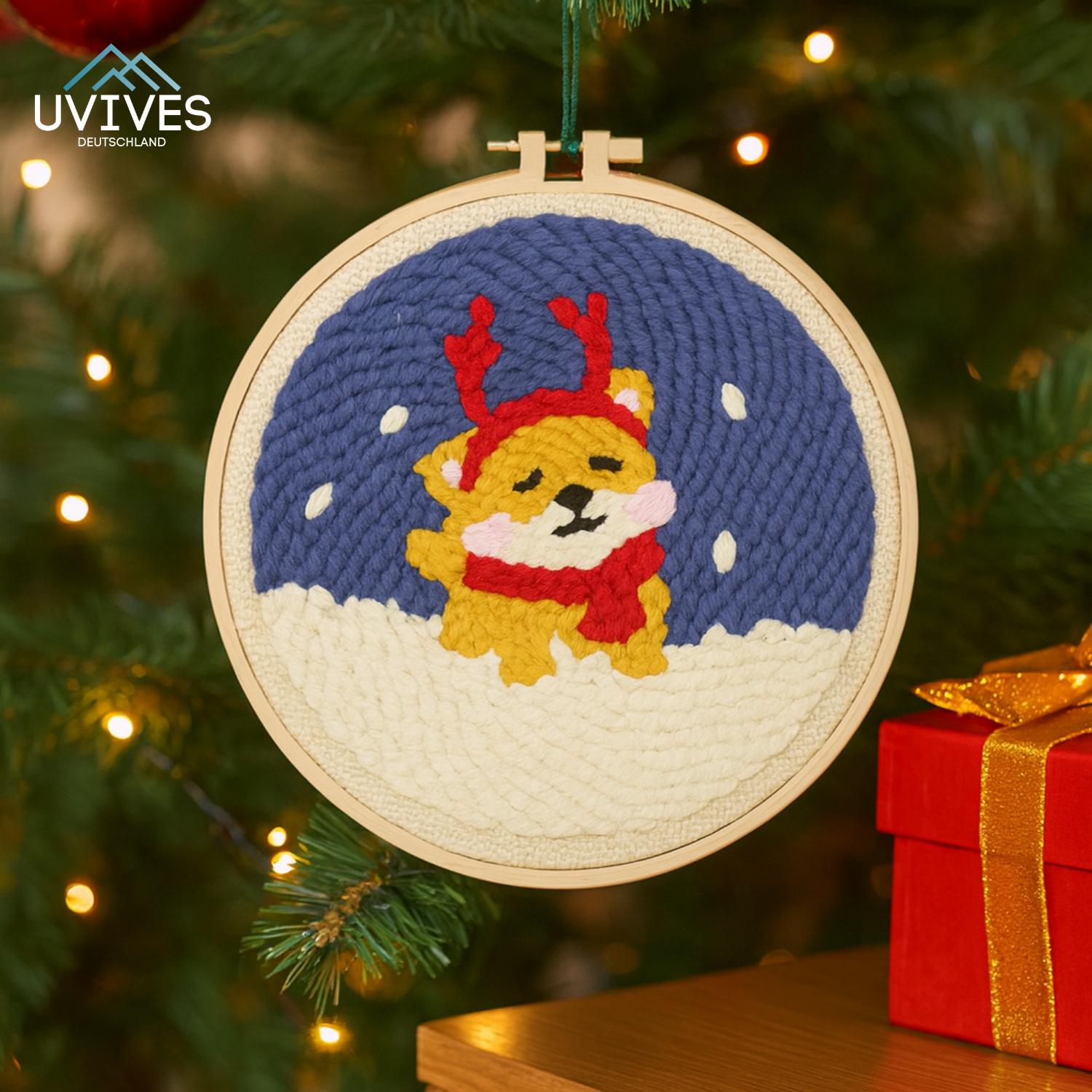 Well-being embroidery kit for festive memories