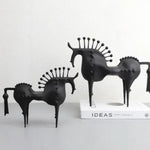 Moderne Metallskulptur eines Pferdes | EquinoxArt