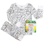 Selbstgestaltbarer Kinderpyjama zum Ausmalen