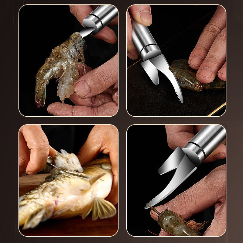 Multifunktionales 5-in-1 Garnelen- und Fischmesser | AquaBlade