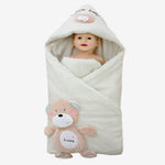 Einschlagdecke für Babys mit Kapuze – Kuscheliger Schlafsack für Neugeborene