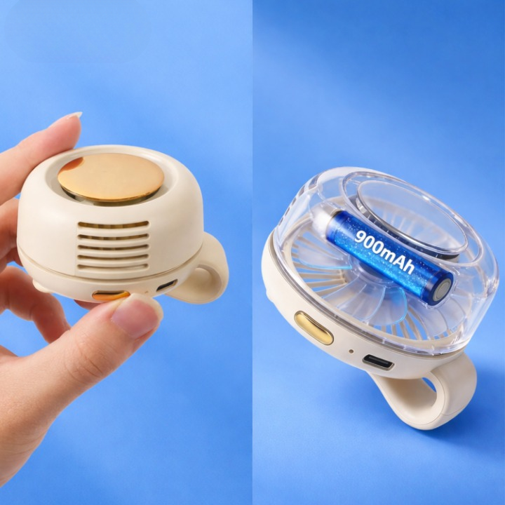 Kompakter Clipventilator mit 360° Drehung
