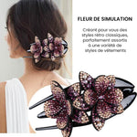 Elegante Doppelte Blüten-Haarnadel | GlamourClip