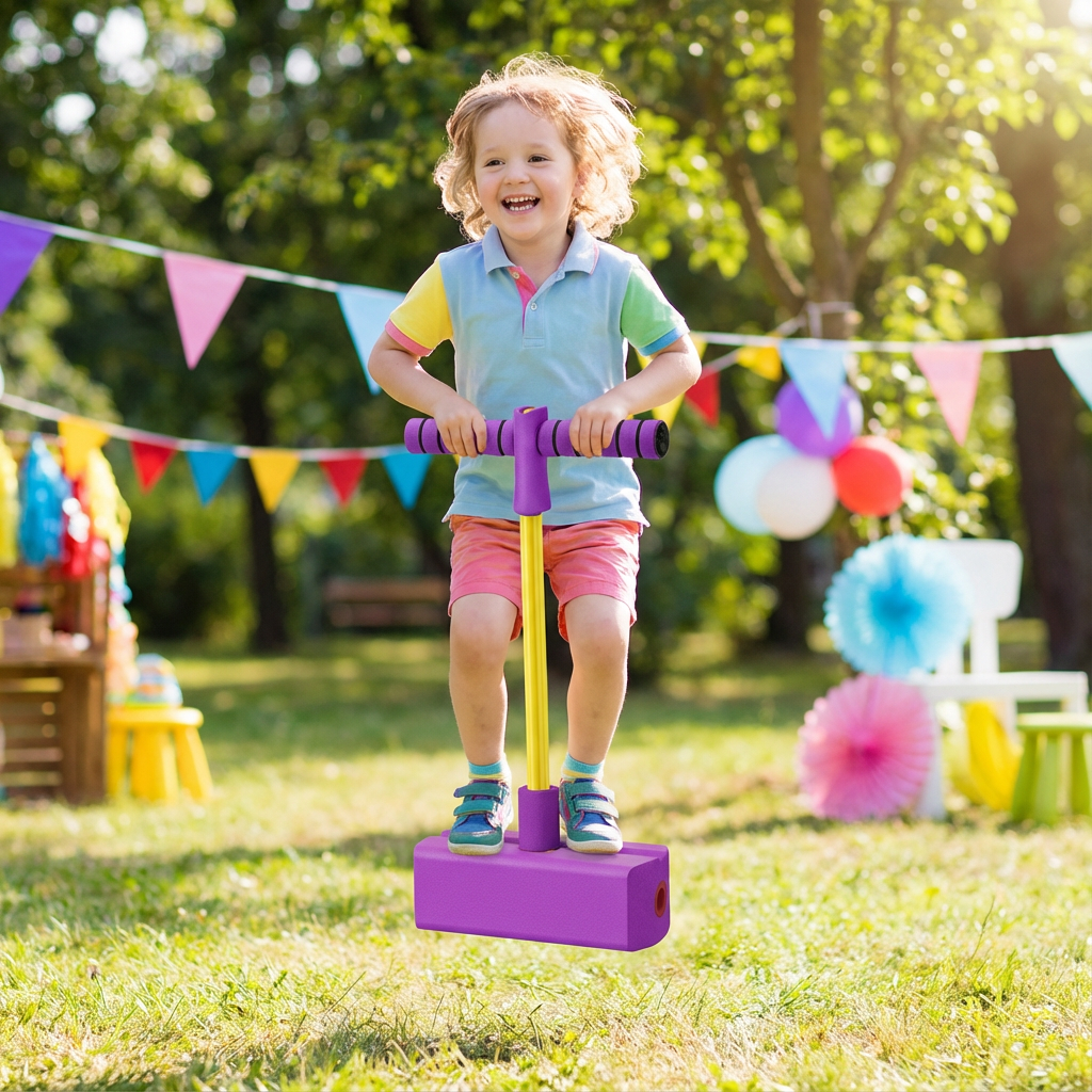 Schaumstoff-Hüpfspielzeug für Kinder – Pogo-Hopper für drinnen und draußen