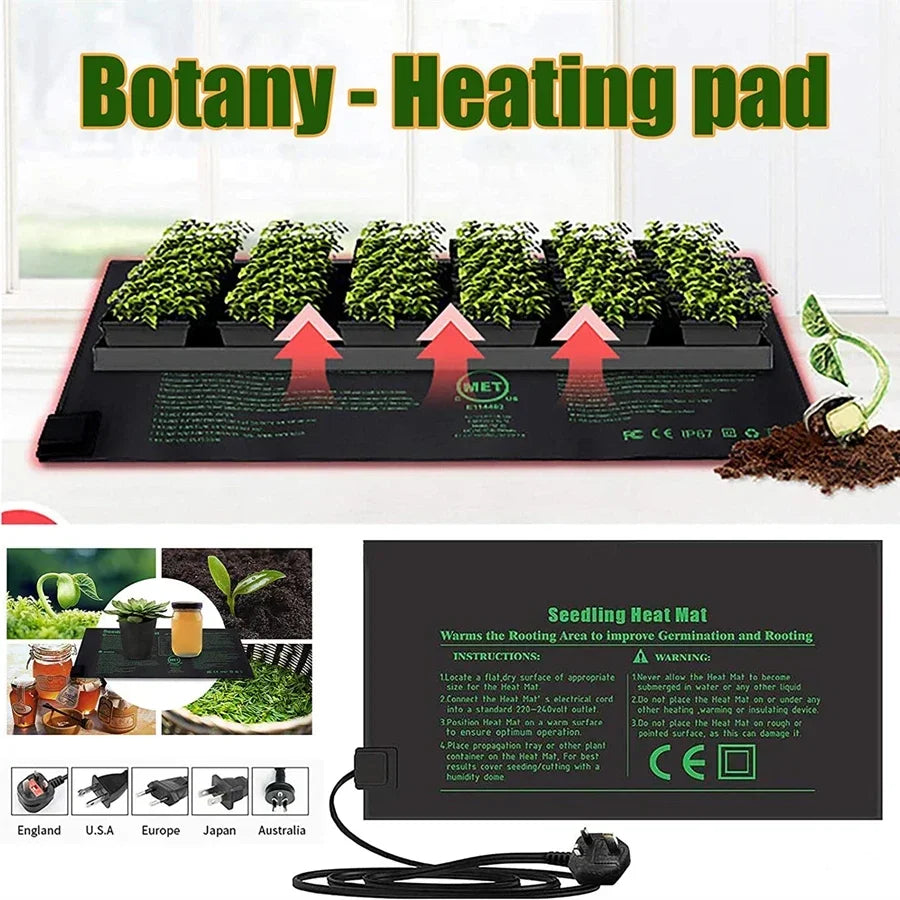ThermoGrow Heating Mat for Young Plants | 220V EU Plug | 4 Sizes