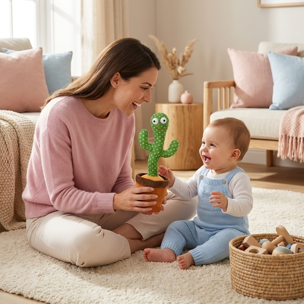 Interaktives Kinderspielzeug - Sprechender Kaktus