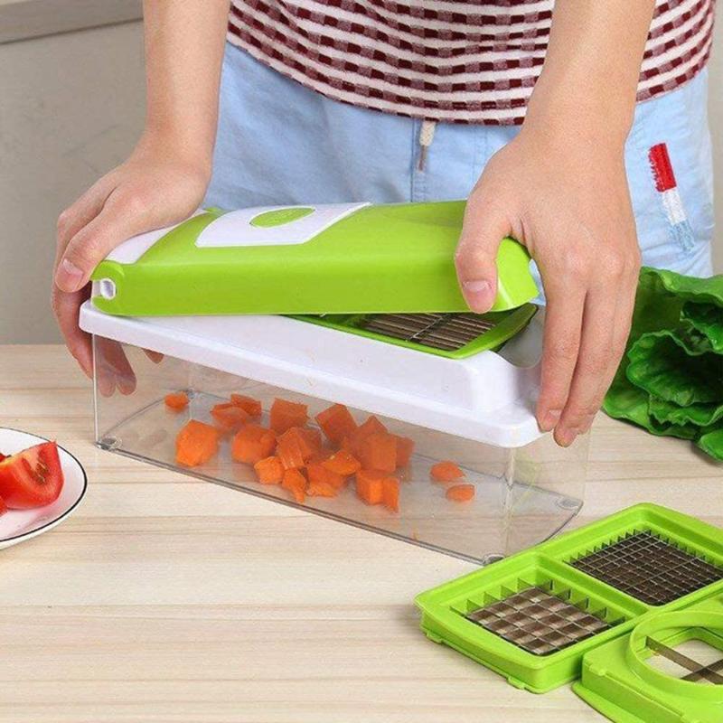 Gemüse Schneider 12-in-1 – Multifunktionales Schneide- und Reibgerät für die Küche