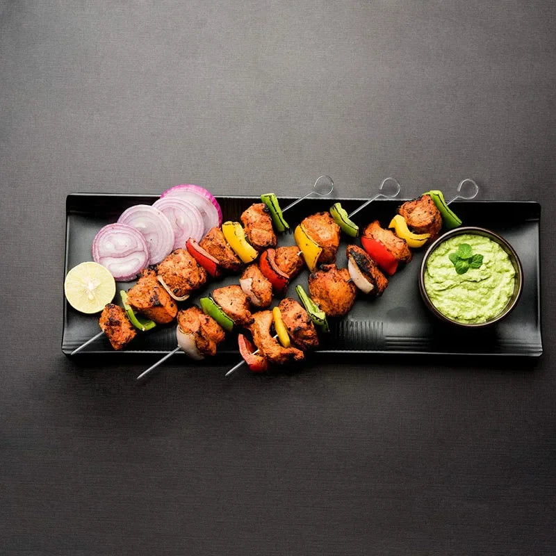 12 Stück Edelstahl Spieße für Grill und BBQ Werkzeuge 30 cm
