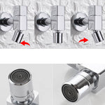 Eleganter Wandhahn mit Knopfgriff aus massivem Messing