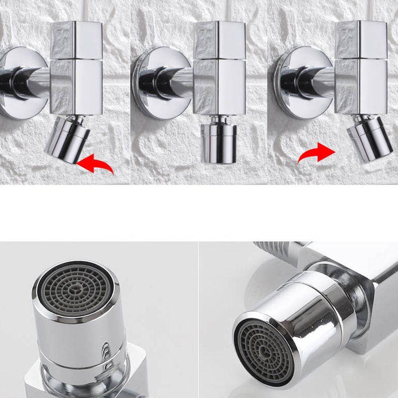 Eleganter Wandhahn mit Knopfgriff aus massivem Messing