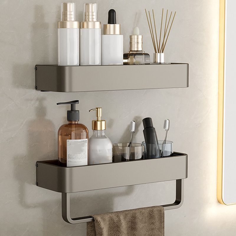 Stilvolles Aluminium-Badregal Set in Grau für Ihr Badezimmer