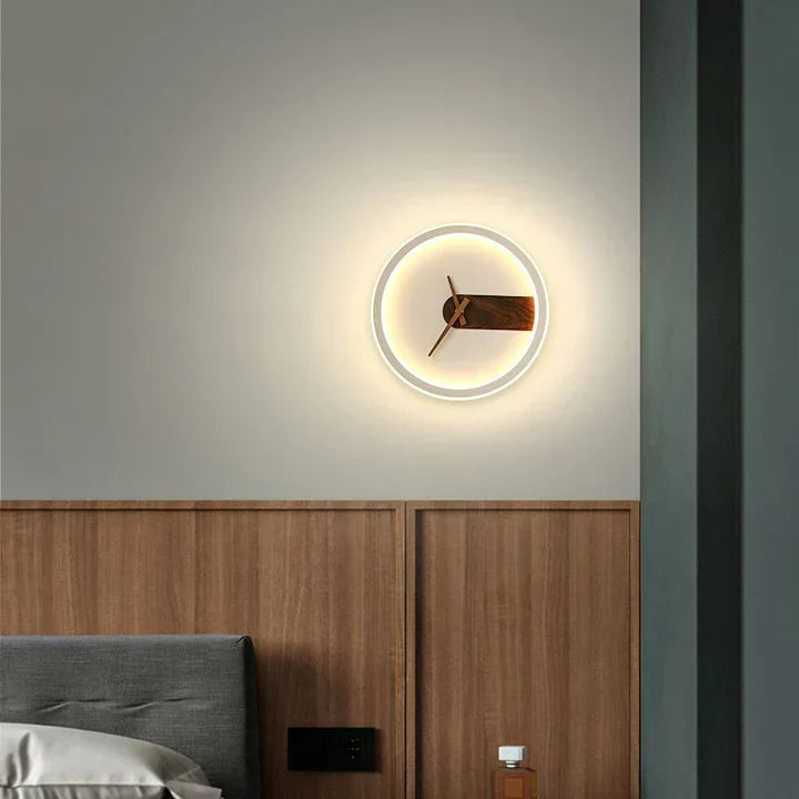 Modern LED Wall Clock – Stylish, Multifunctional Design with Ambient Lighting