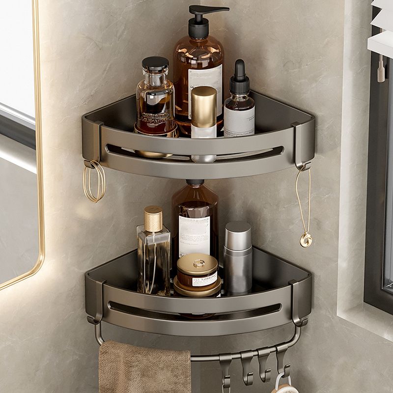 Stilvolles Aluminium-Badregal Set in Grau für Ihr Badezimmer