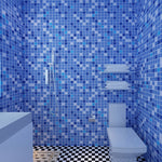 Farbenfrohe Mosaik-Fliesen für die Dusche - Wasserfest und Selbstklebend