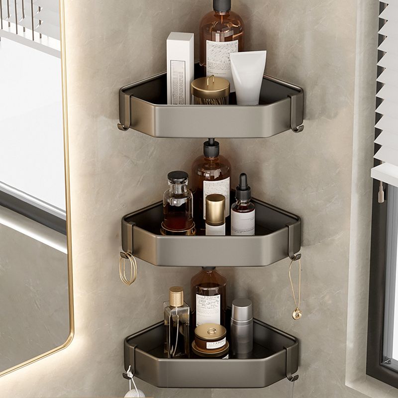 Stilvolles Aluminium-Badregal Set in Grau für Ihr Badezimmer