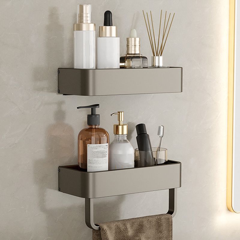 Stilvolles Aluminium-Badregal Set in Grau für Ihr Badezimmer