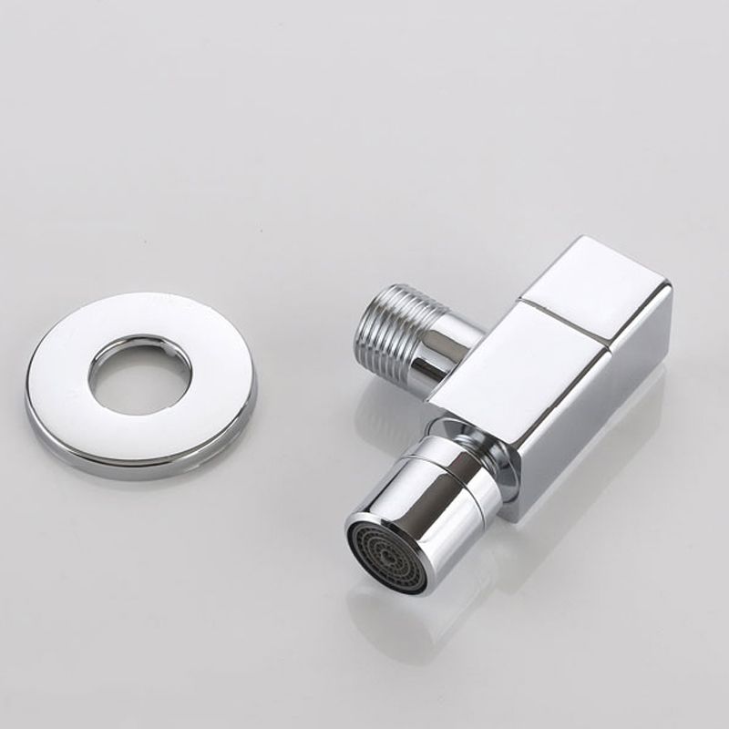 Eleganter Wandhahn mit Knopfgriff aus massivem Messing