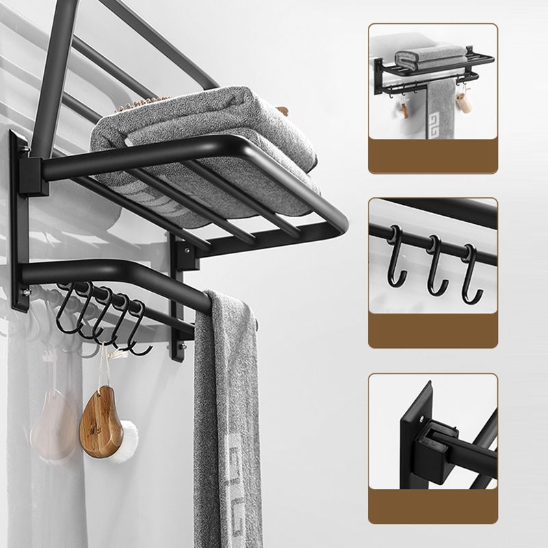 Elegantes Badezimmer-Accessoire-Set in Matt Schwarz