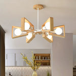 Holz-Sputnik-Lampe für ein modernes Wohnambiente