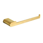 Elegantes Badezimmer-Set mit goldenen Handtuchhaltern