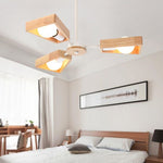 Holz-Sputnik-Lampe für ein modernes Wohnambiente