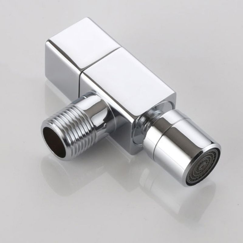 Eleganter Wandhahn mit Knopfgriff aus massivem Messing