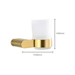 Elegantes Badezimmer-Set mit goldenen Handtuchhaltern