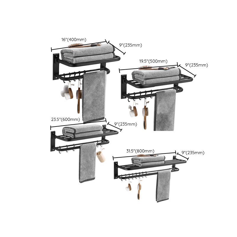 Elegantes Badezimmer-Accessoire-Set in Matt Schwarz
