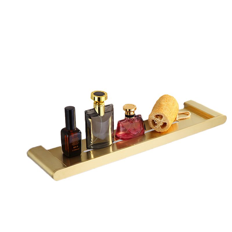 Elegantes Badezimmer-Set mit goldenen Handtuchhaltern