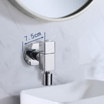 Eleganter Wandhahn mit Knopfgriff aus massivem Messing