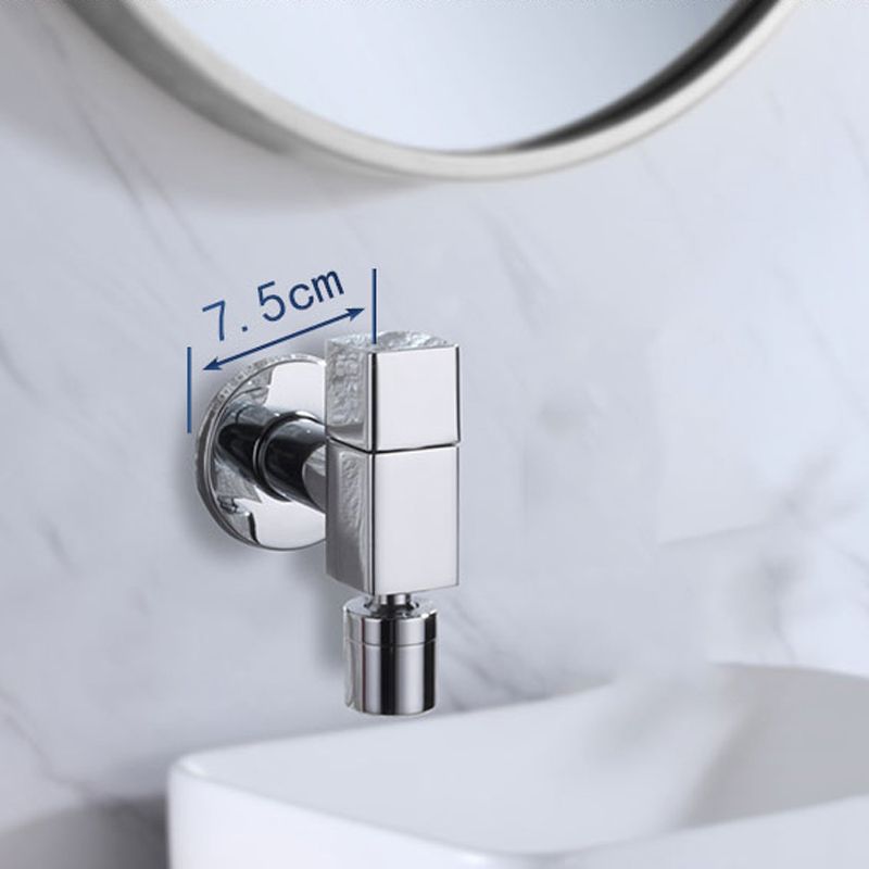 Eleganter Wandhahn mit Knopfgriff aus massivem Messing