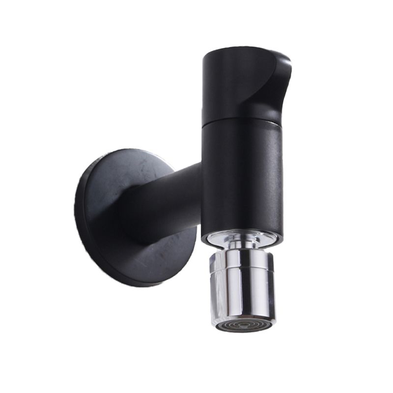 Eleganter Wandhahn mit Knopfgriff aus massivem Messing
