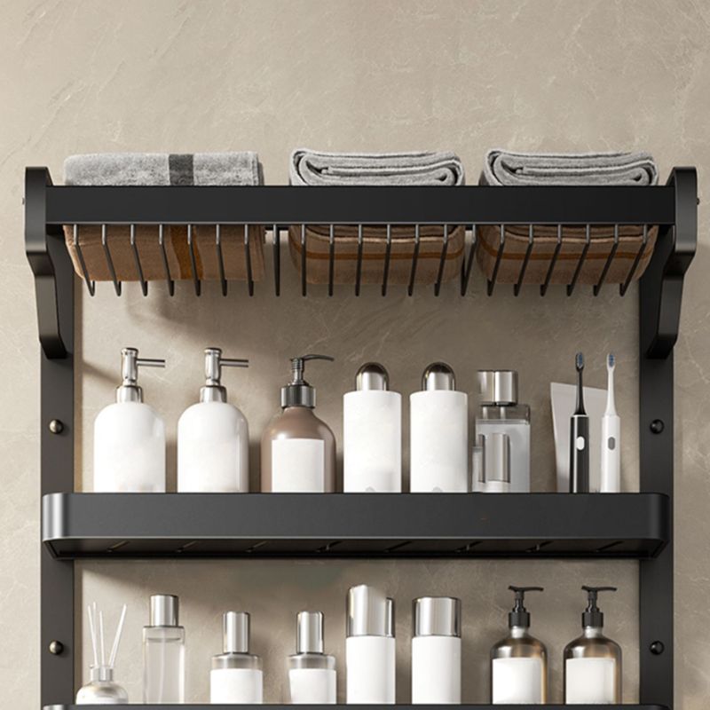 Elegantes Badezimmer-Set in Matt-Schwarz – Stilvolle Aufbewahrungslösungen