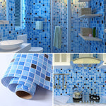 Farbenfrohe Mosaik-Fliesen für die Dusche - Wasserfest und Selbstklebend