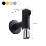 Eleganter Wandhahn mit Knopfgriff aus massivem Messing