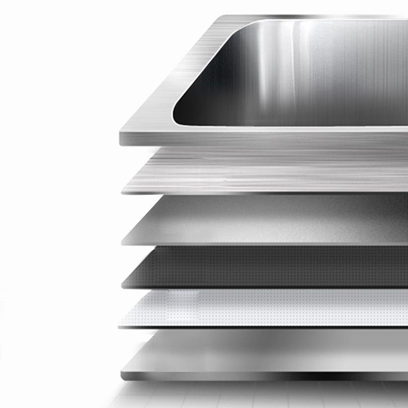 Eleganter Küchenspüle mit schmutzabweisender Oberfläche und Abflussset
