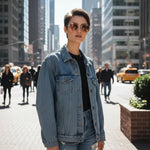 Elegant sunglasses with a robust metal frame and UV protection