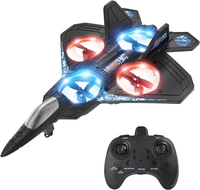 Remote Control LED Airplane for Kids Ages 6-12