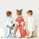 Kuschelige Babydecke mit Tiermuster – 3D-Design für Kinder