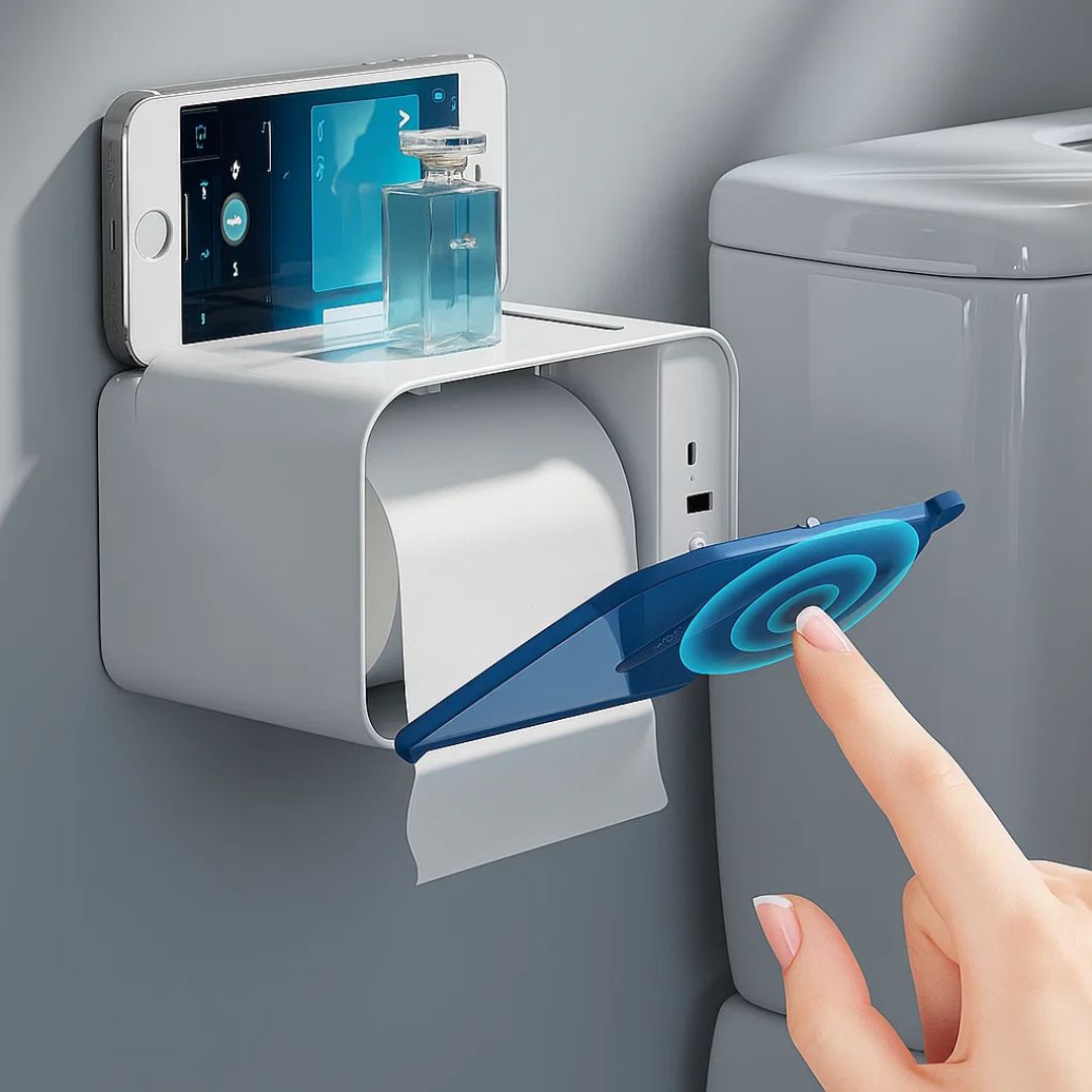 Berührungsloser Toilettenpapier-Spender – Sensorsteuerung – Automatische Rückzug-Schneide – Für stark frequentierte Toiletten