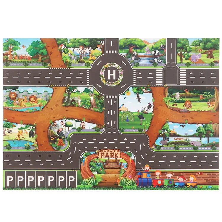 Verkehrs-Spielmatte für Kinder – Spielvergnügen auf Rädern