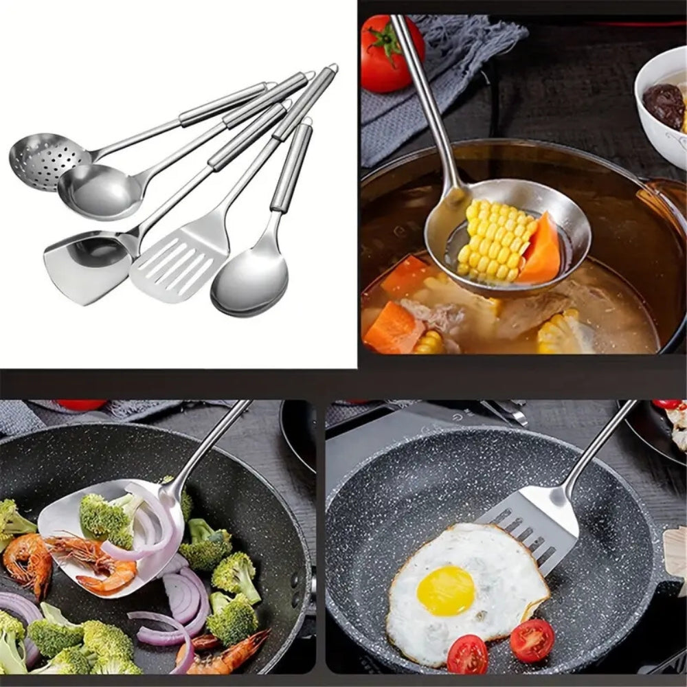 Premium Edelstahl Küchenhelfer | 5-teiliges Set für jeden Koch