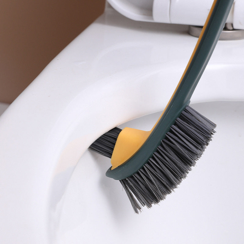 Zweiseitige Toilettenreinigungsbürste mit Flockung