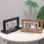Schreibtischkalender aus niederländischem Teakholz