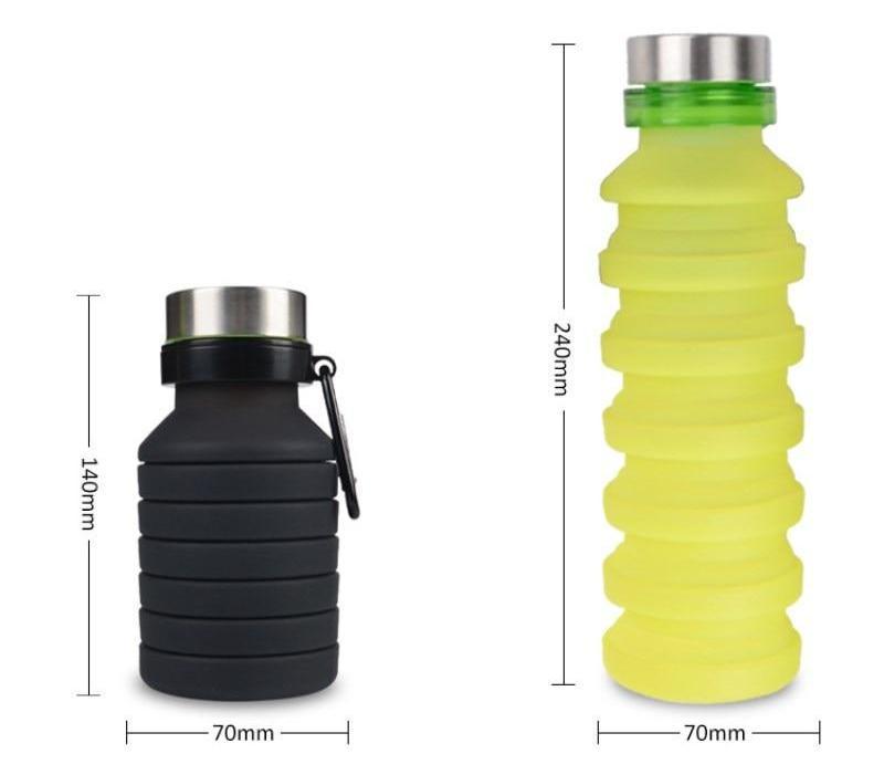 FlexiDrink - Faltbare Silikon-Wasserflasche für Abenteuer