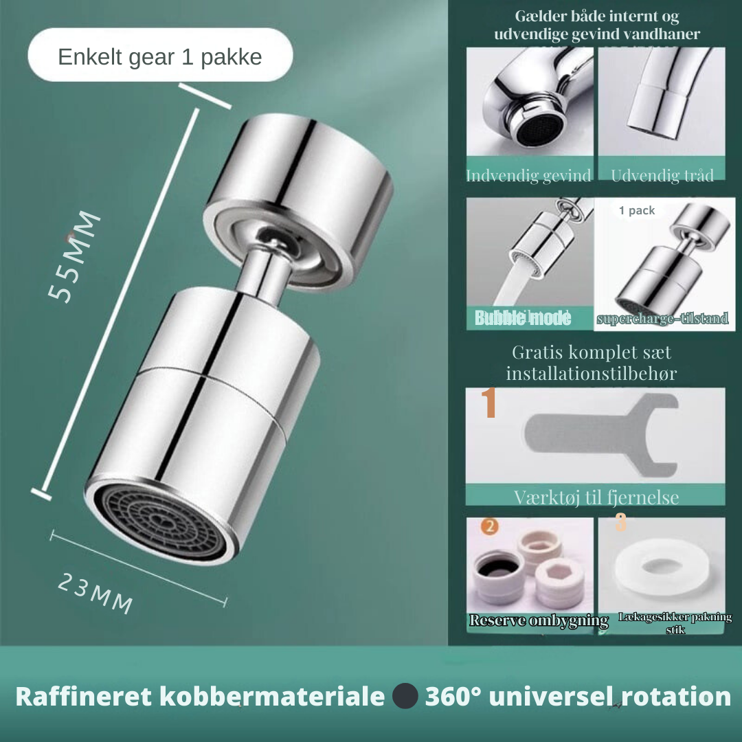 FlexiSpritz – 720° freedom for effortless rinsing
