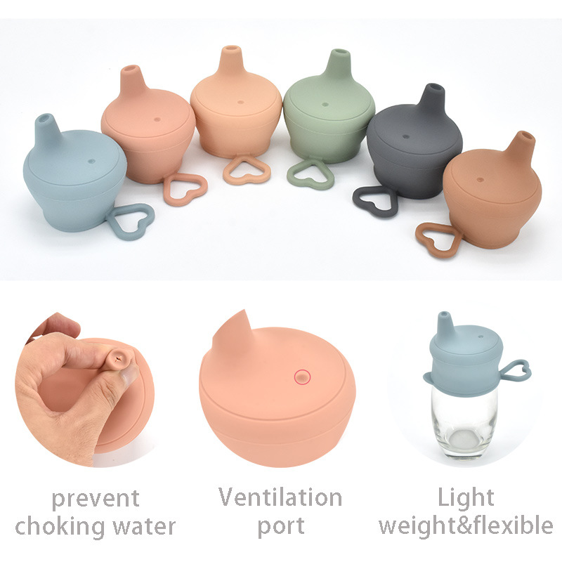 Universeller Silikon Trinkaufsatz für Kinder – Auslaufsicherer Sippy Cup Deckel