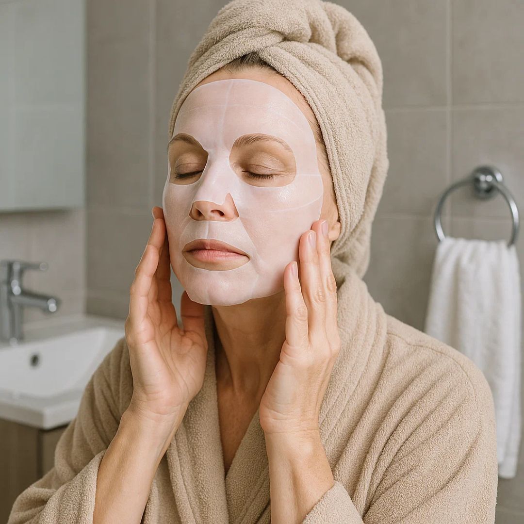 Collagen Gesichtsmaske aus Hydrogel – Nachtpflege für reife und trockene Haut