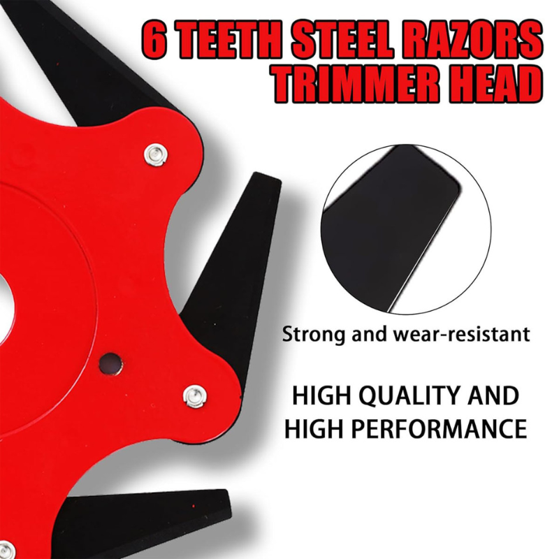 Weed Killer – Efficient Lawn Blade with 6 Steel Teeth