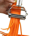Doppelter Gemüseschäler aus Edelstahl mit Julienne-Funktion